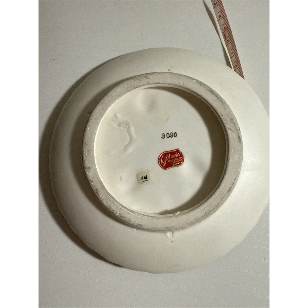 Vintage Lefton Plaque Raised Pink Roses‎ Porcelain